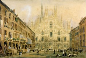 Place du Dôme et Cathédrale de Milan. 1811.