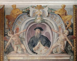 Ferdinand Magellan, dans la Sala del Mappamondo