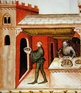 Viande et sa gelée, illustration de Tacuinum Sanitatis Codex Vindobonensis