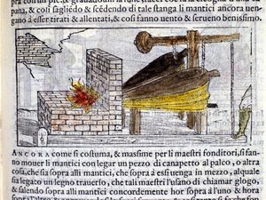 Forge dans « Pirotechnia » de Biringuccio