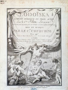 Frontispice de Lodoiska, opéra de Luigi Cherubini - Italian School