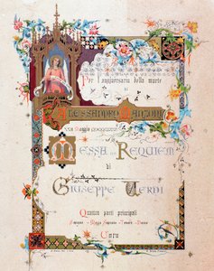 Frontispice du Requiem de Verdi, 1874
