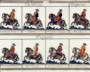 Vue générale des troupes du roi Victor-Amédée III de Sardaigne en 1780 (détail) - Italian School