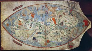 Carte du monde génoise, conçue par Toscanelli - Italian School
