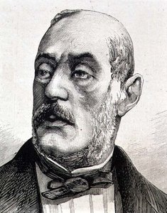 Giuseppe Ferrari (1811-1876) Historien et Philosophe Politique Italien (gravure)