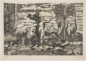 Dieu créant les animaux, c.1550