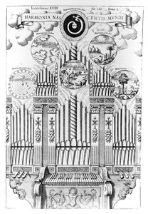 Harmonie de la naissance du monde (Harmonia Nascentis Mundi), illustration de Musurgia Universalis, Vol.2, fol.366, par Athanasius Kircher, publié à Rome, 1650 - Italian School