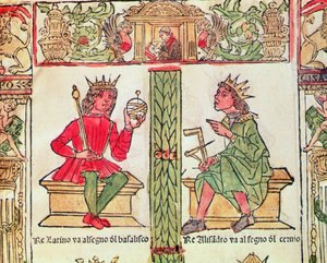 Roi Latinus et roi Alexandre, du Livre du Destin par Lorenzo Spirito Gualtieri