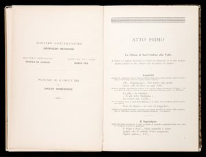 Libretto della Tosca par Giacomo Puccini, Edition Ricordi, Italie - Italian School