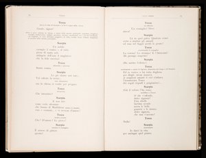 Libretto della Tosca par Giacomo Puccini, Édition Ricordi, Italie - Italian School