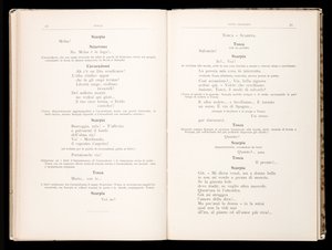 Libretto de Tosca, Édition Ricordi, Italie