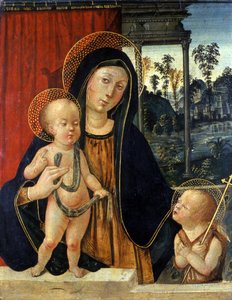 Madonna et Enfant avec un jeune Jean le Baptiste, c.1500 - Italian School