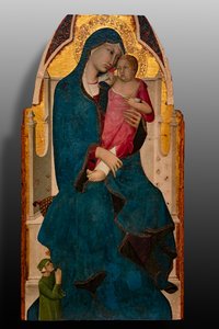 Madone avec enfant et donateur, deuxième décennie du 14ème siècle