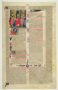 Marlay Cutting IT.3: Feuille avec miniature du Décret de Gratien montrant le cas de l