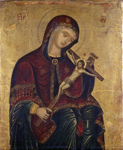 Marie avec le crucifix - Italian School