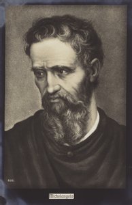 Michel-Ange, sculpteur, peintre et architecte italien (lithographie) - Italian School