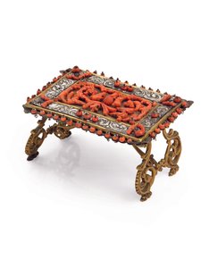 Table miniature de maison de poupée, Trapani, seconde moitié du 17e siècle