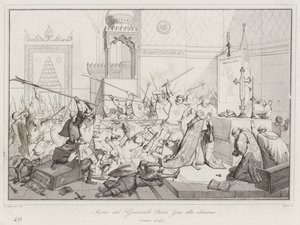 Mort du Général Pietro Zeno à Smyrne - Italian School