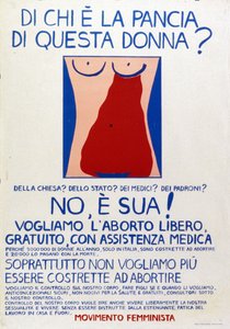 Mouvement féministe: "A qui appartient le ventre de cette femme A l