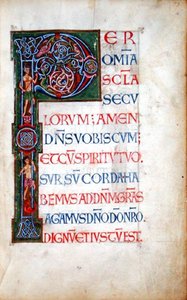 Ms.49. f.4r Initiale historiée 