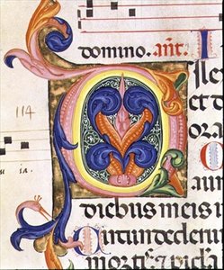 Ms 559 f.206v Initiale historiée 