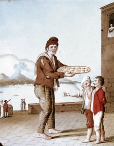Le vendeur de pasticiotti (sables napolitains) - Italian School