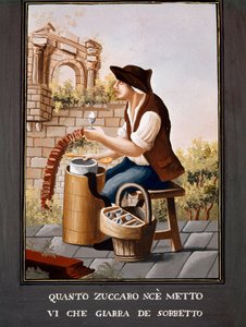 Petits métiers napolitains : le vendeur de sorbets - Italian School