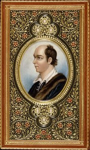 Miniature ovale portrait d
