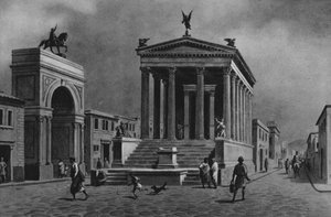 Pompei: Temple et rue de la Fortune