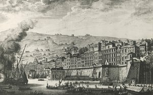 Ponte Reale à Gênes, gravure, Italie - Italian School