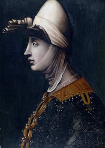 Portrait de La comtesse Mathilde de Toscane, dite de Canossa (Mathilde de Briey) (1046-1115) - Italian School