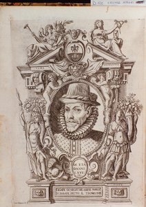 Portrait de Cesare Negri dit Il Trombone (1536-1604), un danseur italien - Italian School