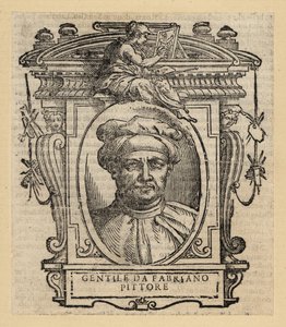 Portrait de Gentile da Fabriano, peintre italien, style gothique international, vers 1370-1427 - Italian School