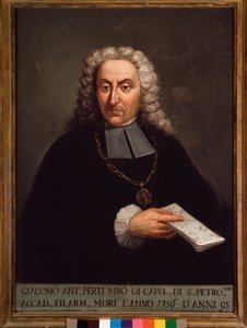 Portrait de Giacomo Perti (1661-1756) compositeur italien