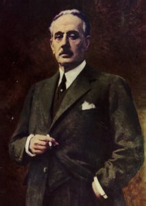 Portrait de Giacomo Puccini (lithographie couleur) - Italian School
