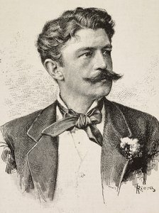 Portrait de Herbert von Bismarck (1849-1904), homme politique allemand (gravure)