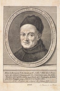 Portrait de Padre Giovanni Battista Martini (1706-84) gravé par Faucci, 1776 - Italian School