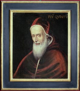 Portrait du pape Pie V - Italian School
