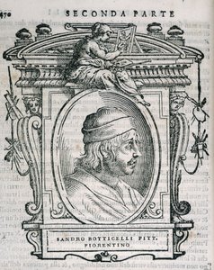 Portrait de Sandro Botticelli (1445-1510) de Vies des artistes de Vasari, première publication 1550 - Italian School