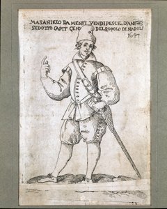 Portrait du pêcheur napolitain et révolutionnaire Masaniello (1623-1647) - Italian School