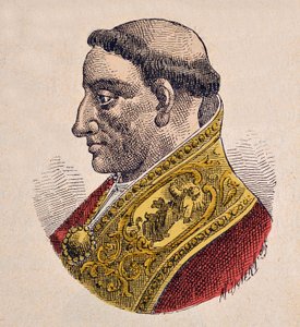 Portrait du pape Grégoire IV (Gregorio, Gregorius ou Gregory) (827-844)