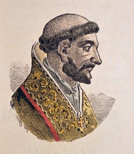 Portrait du Pape Jean XI (931-935) - Italian School