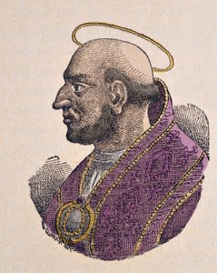 Portrait du Pape Martin Ier (Martinus I ou Martino) (649-655)