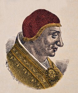 Portrait du pape Serge II - Italian School