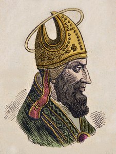 Portrait du pape Sylvestre Ier - Italian School
