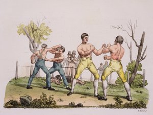 Pugilistes, planche 31 de The History of the Nations