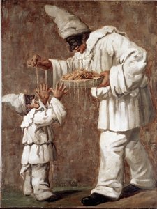 Pulcinella (Polichinelle) personnage de la commedia dell