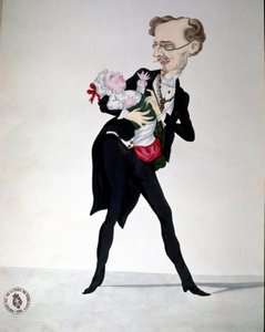 Risorgimento : caricature représentant le ministre des Finances Bettino Ricasoli (1809-1880) 1865 Museo Nazionale del Risorgimento Rome