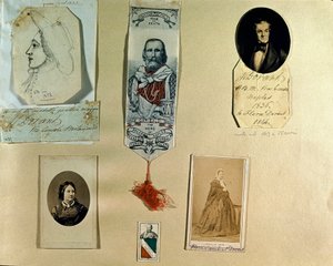 Risorgimento : tableau collage autour du patriote italien Giuseppe Garibaldi (1807-1882). Rome, Museo del Risorgimento - Italian School