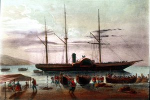 Risorgimento : le départ le 8/08/1860 de Giuseppe Missori, officier de l